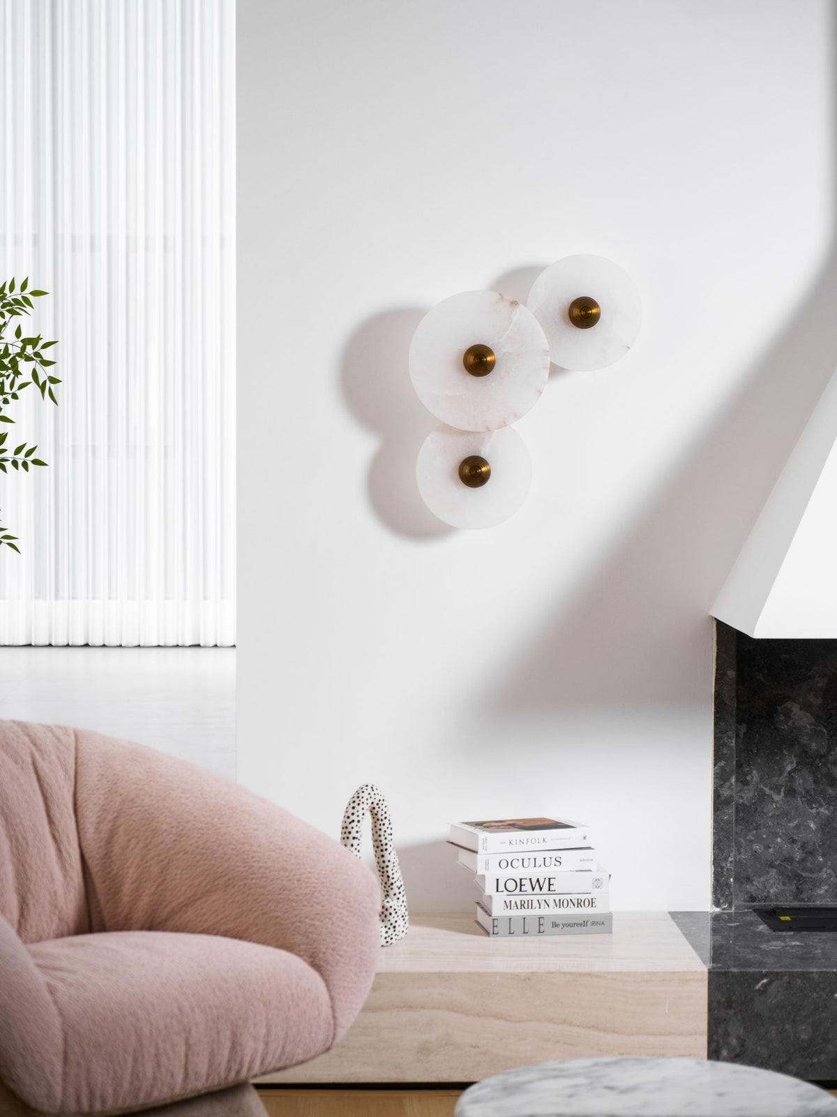 Tirixel Plafonnier Minimaliste en Albâtre-Cielum