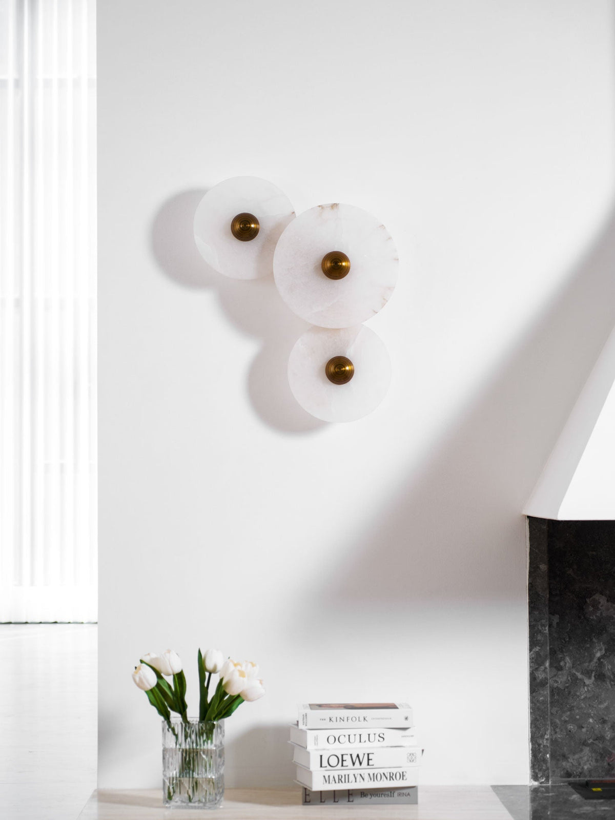 Tirixel Plafonnier Minimaliste en Albâtre-Cielum