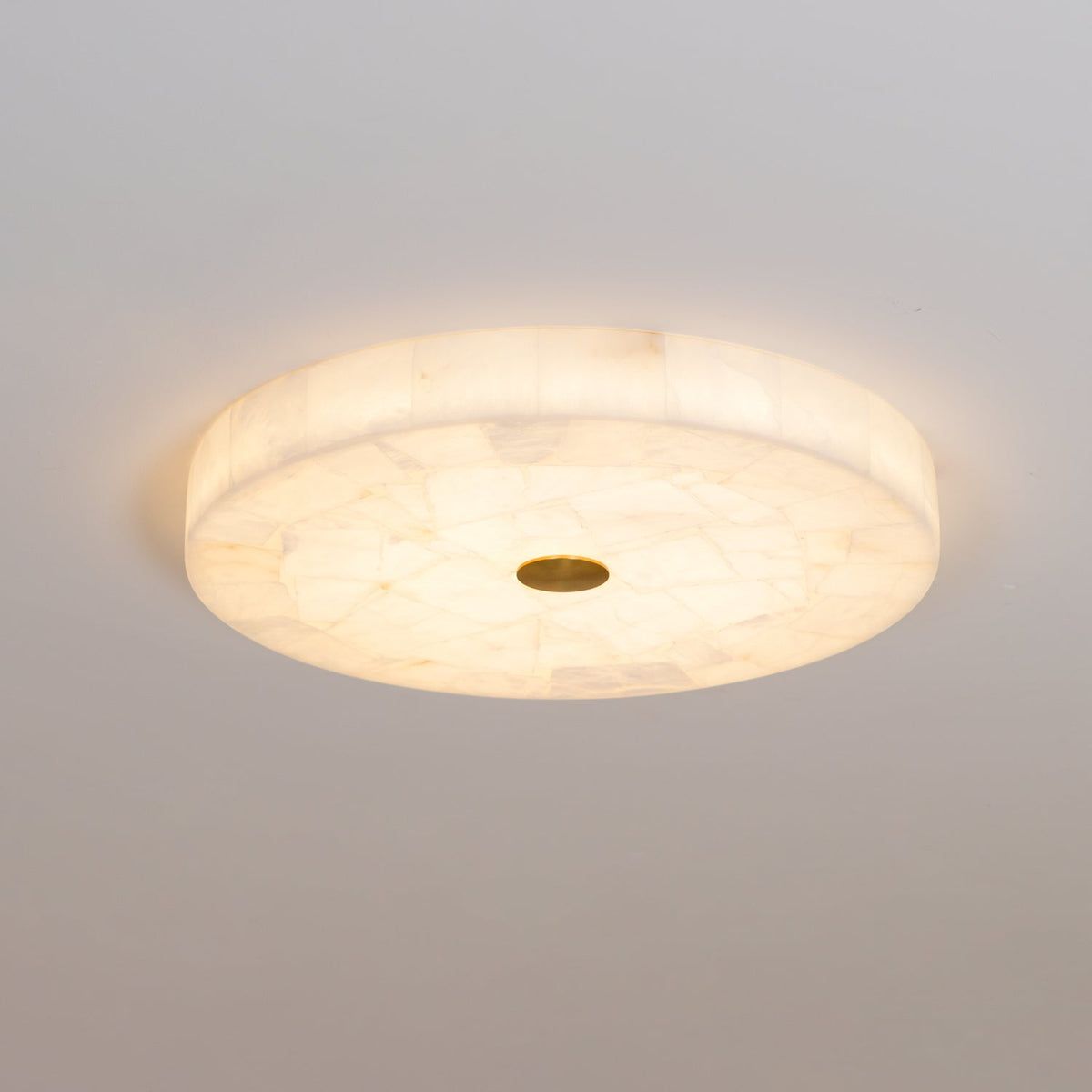 Vosilis Lampe de Plafond Ronde en Albâtre Moderne Minimaliste