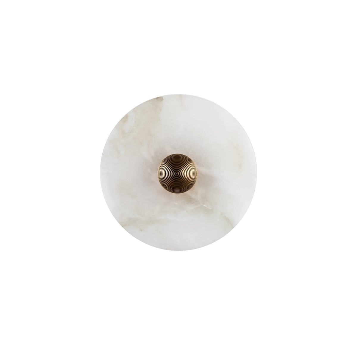 Apollo Round Alabaster Wall Lamp-Neutral Decor