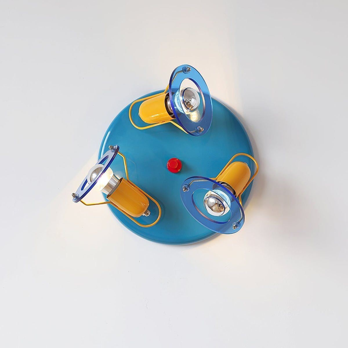 Kirixenor Plafonnier Verre Circulaire Coloré-Cielum