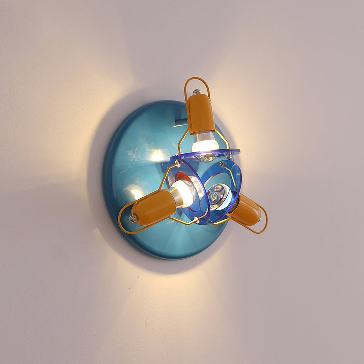 Kirixenor Plafonnier Verre Circulaire Coloré-Cielum