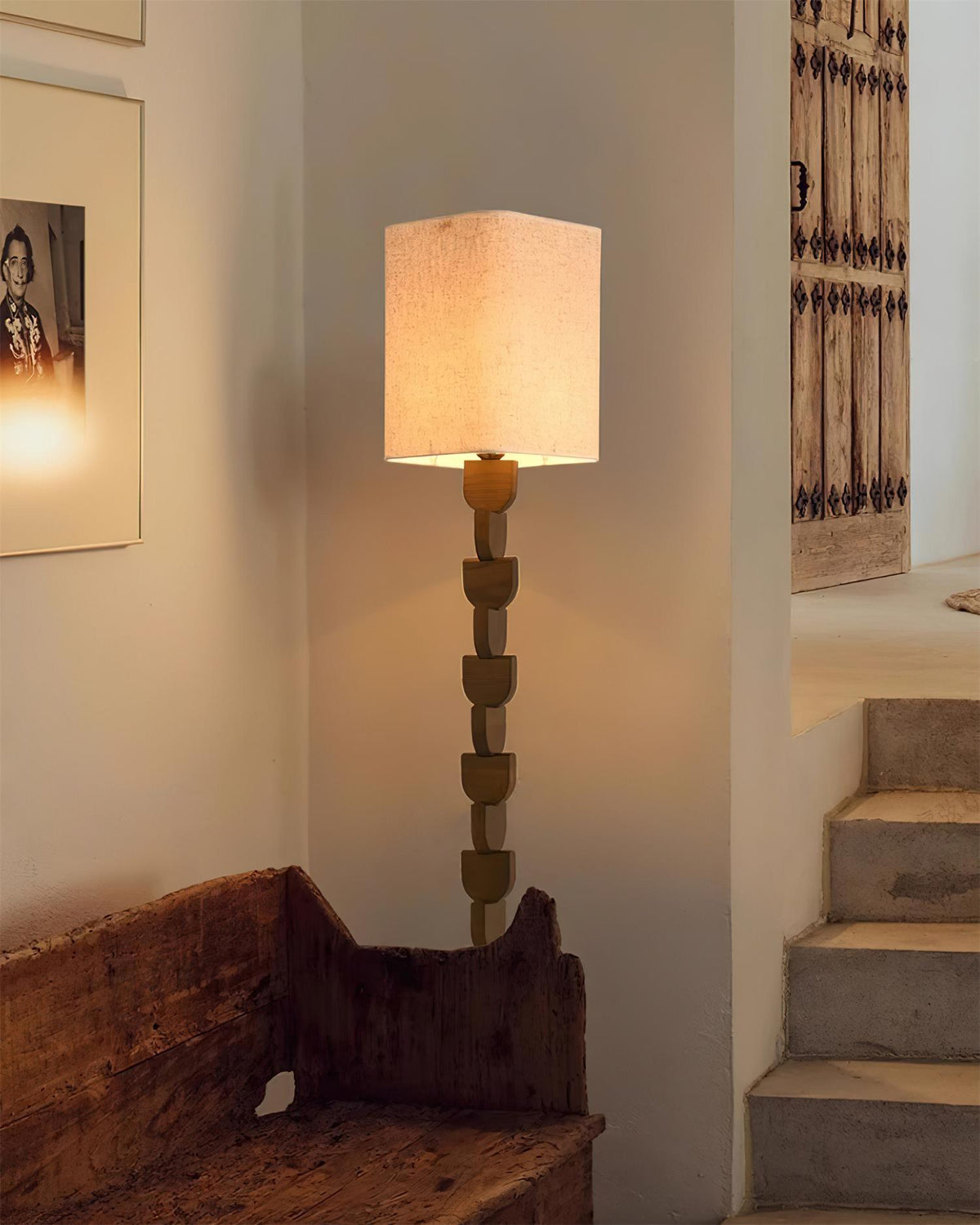 Rinoreria Lampadaire en Bois