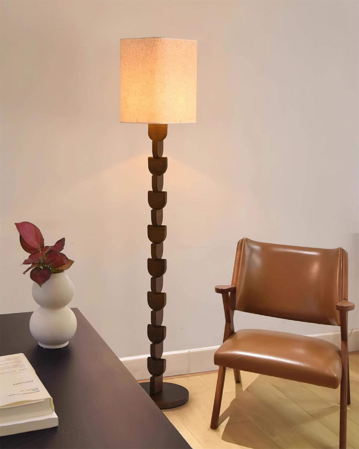 Rinoreria Lampadaire en Bois