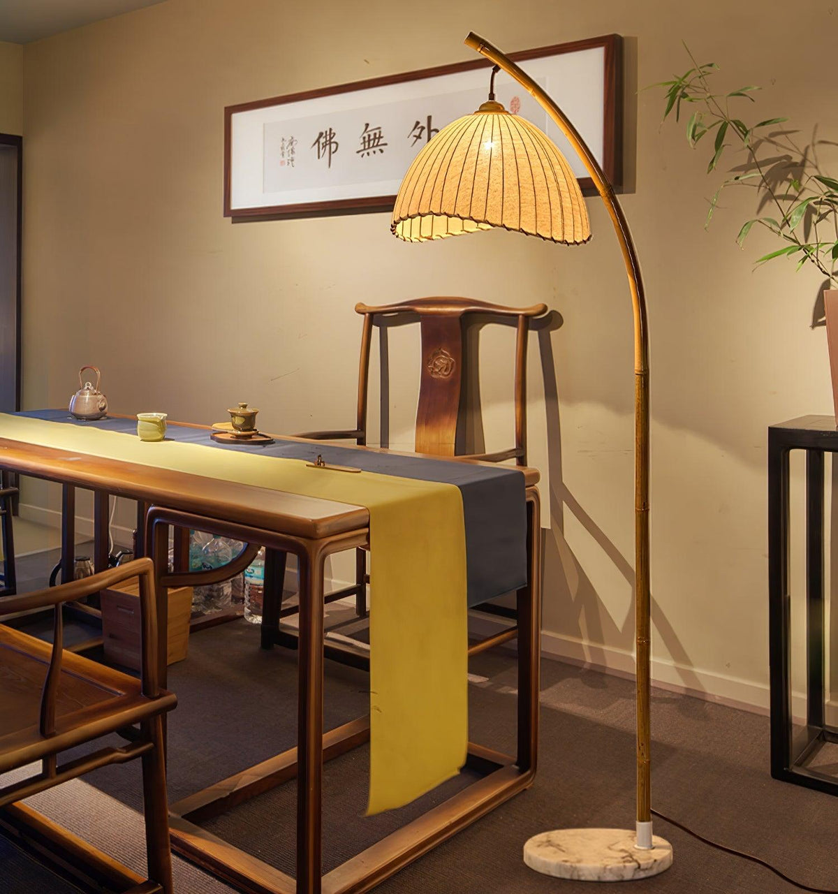 Liveno Lampadaire Minimaliste en Marbre