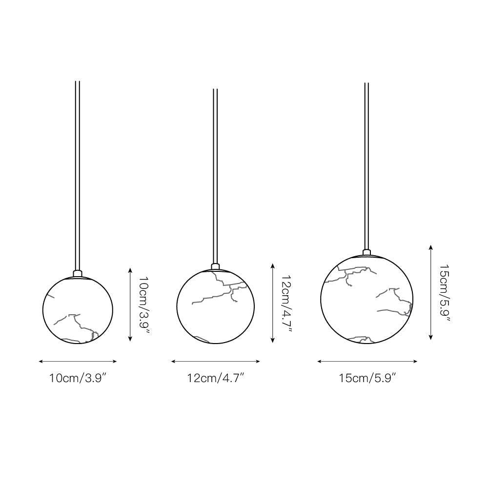 Nivenia Suspension en Albâtre