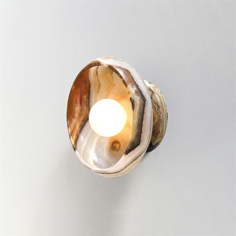 Onvix Natural Onyx Wall Light-Neutral Decor