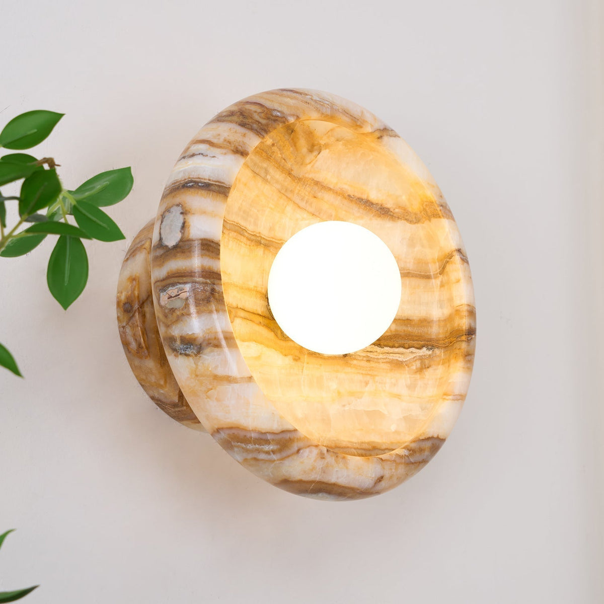 Onvix Natural Onyx Wall Light-Neutral Decor
