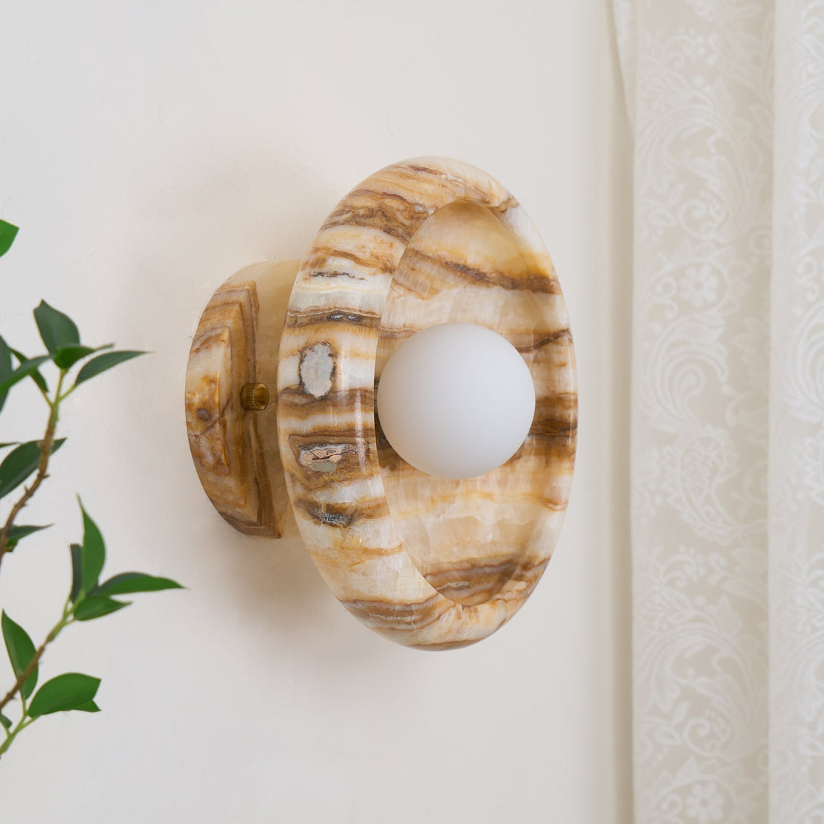 Onvix Natural Onyx Wall Light-Neutral Decor