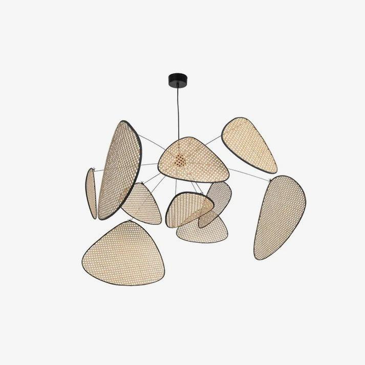 Lostel Lustre Écran Cannage Suspension Rétro-Cielum