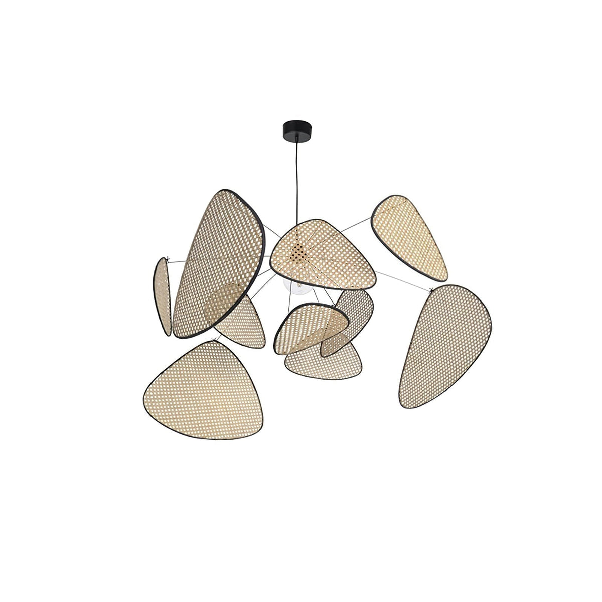 Lostel Lustre Écran Cannage Suspension Rétro-Cielum