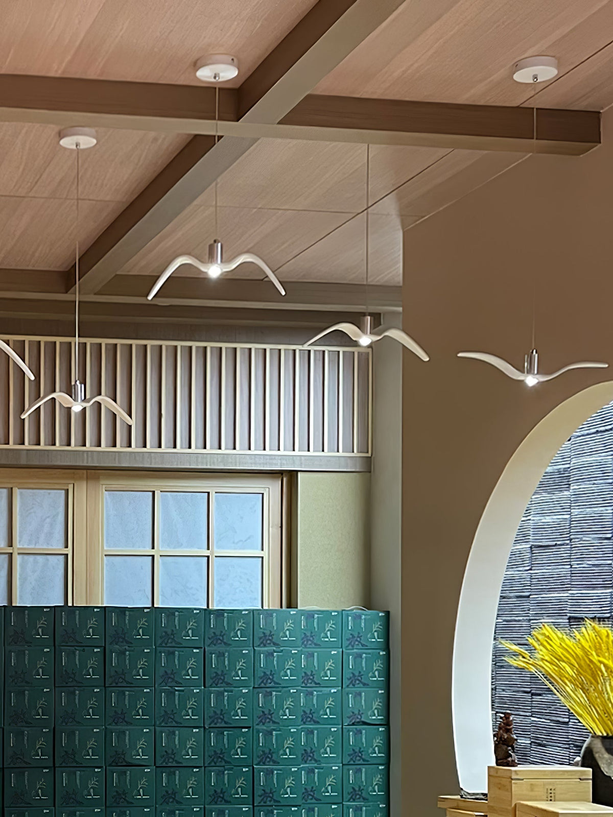 Arova Suspension Lampe Ailes d'Oiseau pour Salon-Cielum