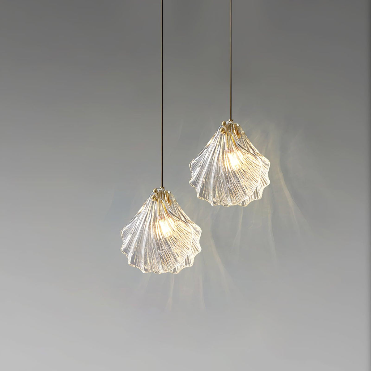 Seloq Suspension en Verre Coquillage Artistique Élégante-Cielum