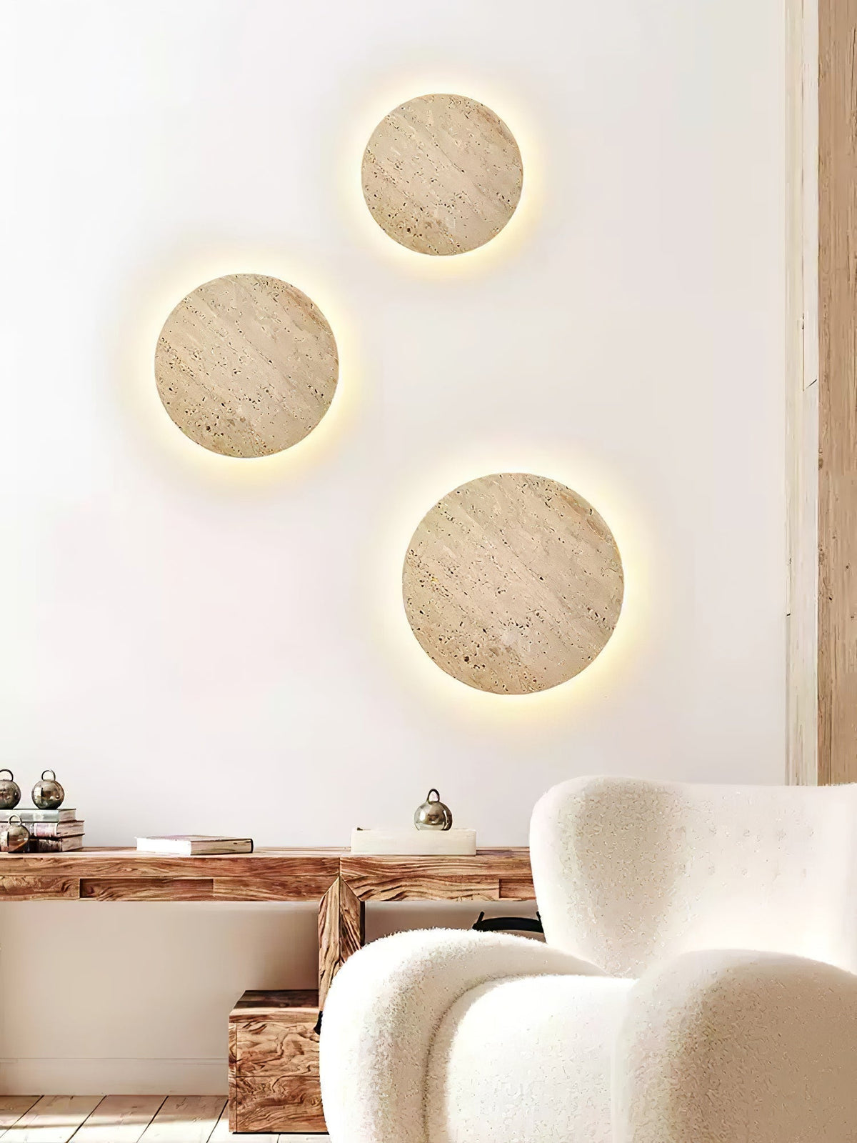 Sostix Travertin Luminaire Mural-Cielum