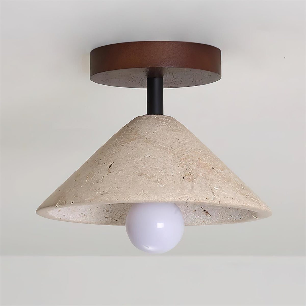 Valorian Plafonnier en Travertin Beige