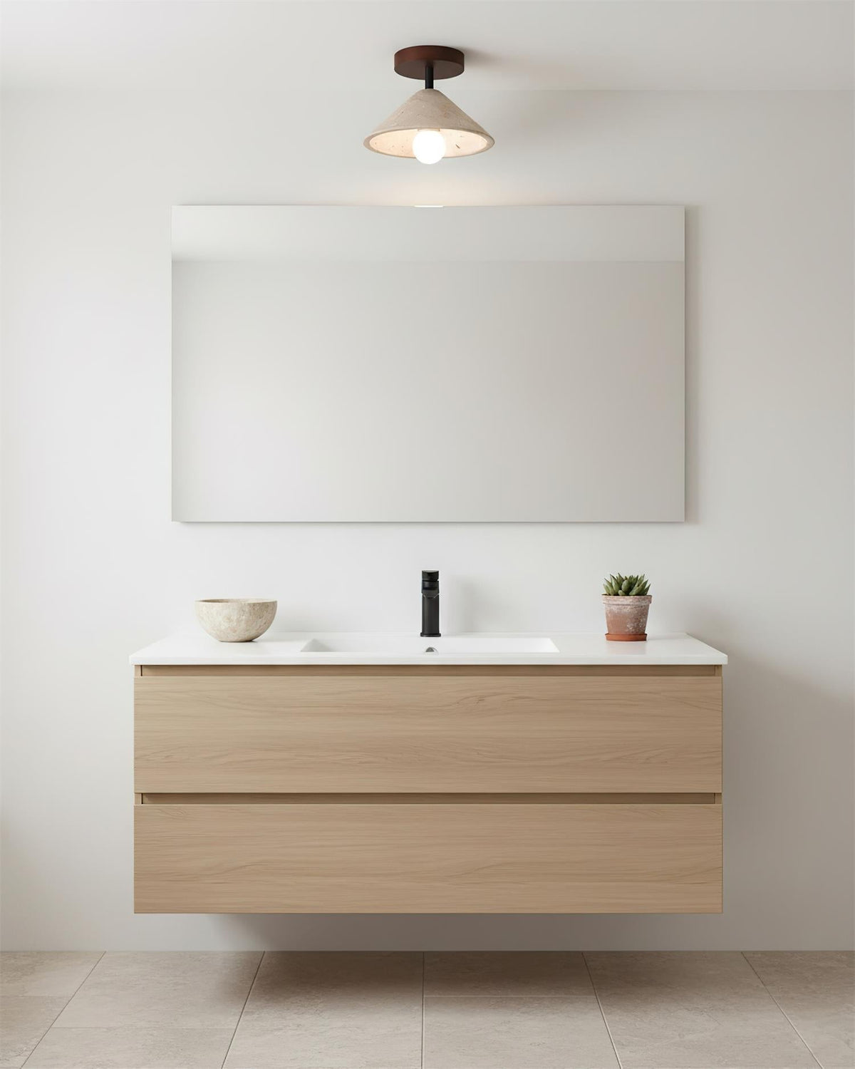 Valorian Plafonnier en Travertin Beige