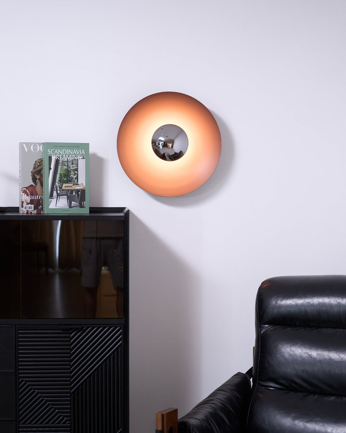 Wall Lamp Eclipse Inspired Halo Glow Modern Minimalist Art Accent-Neutral Decor