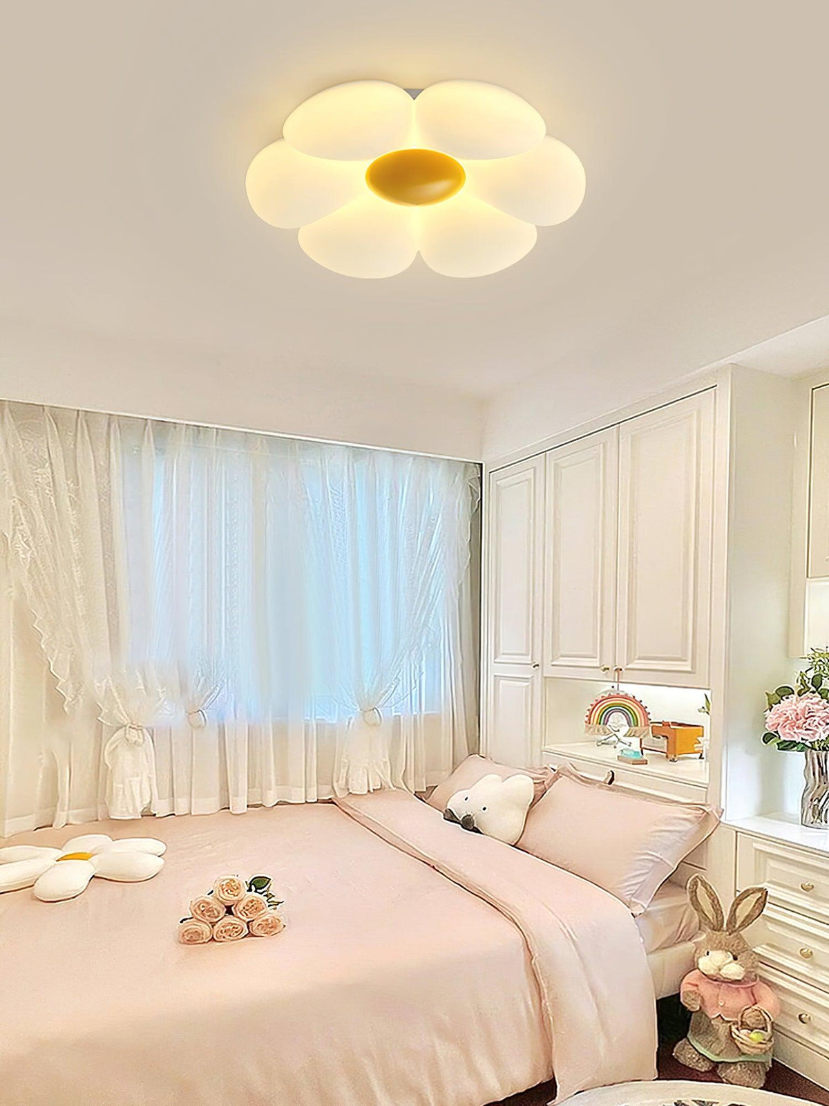 Rivi Plafonnier Fleur à Six Pétales pour Chambre d'Enfant-Cielum