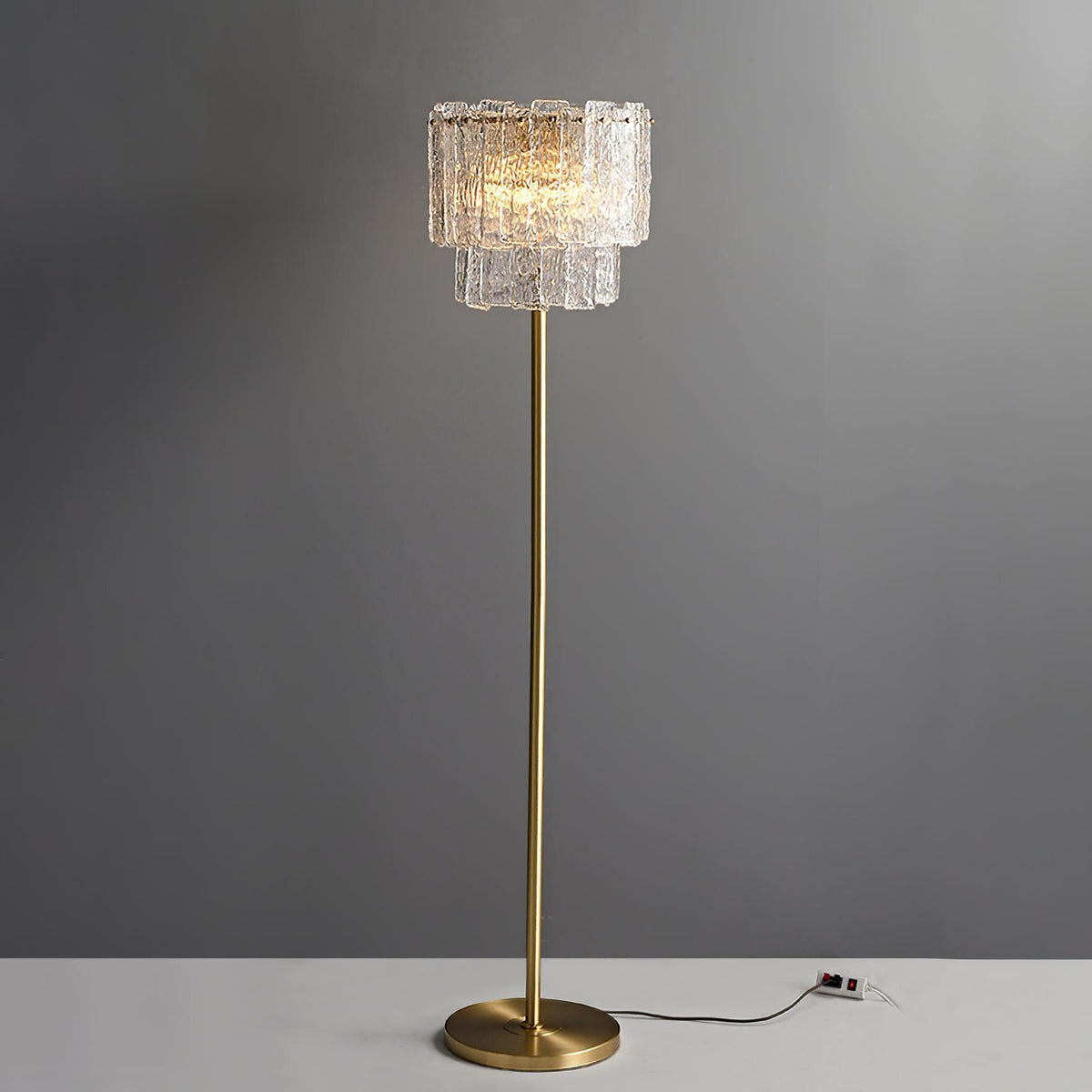 Velaette Lampadaire en Verre de Luxe