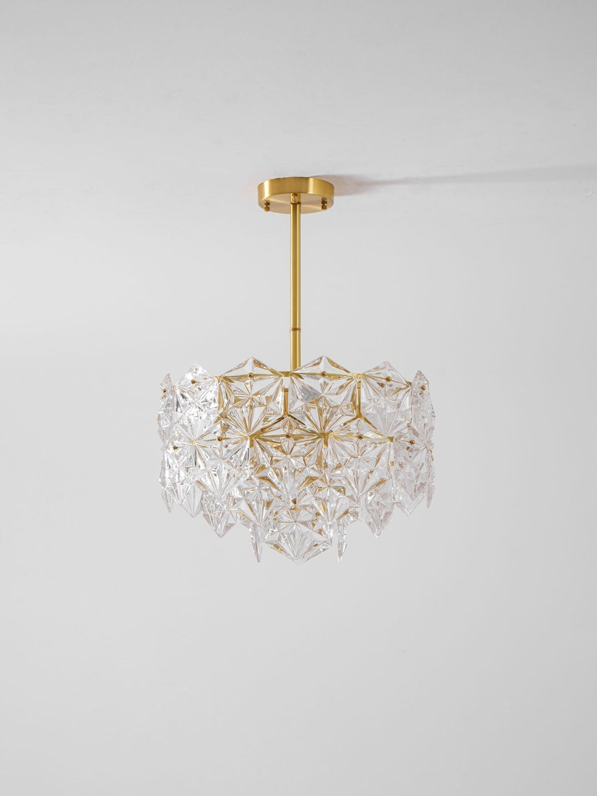 Tirixo Lustre en Verre Flocon de Neige Doré-Cielum