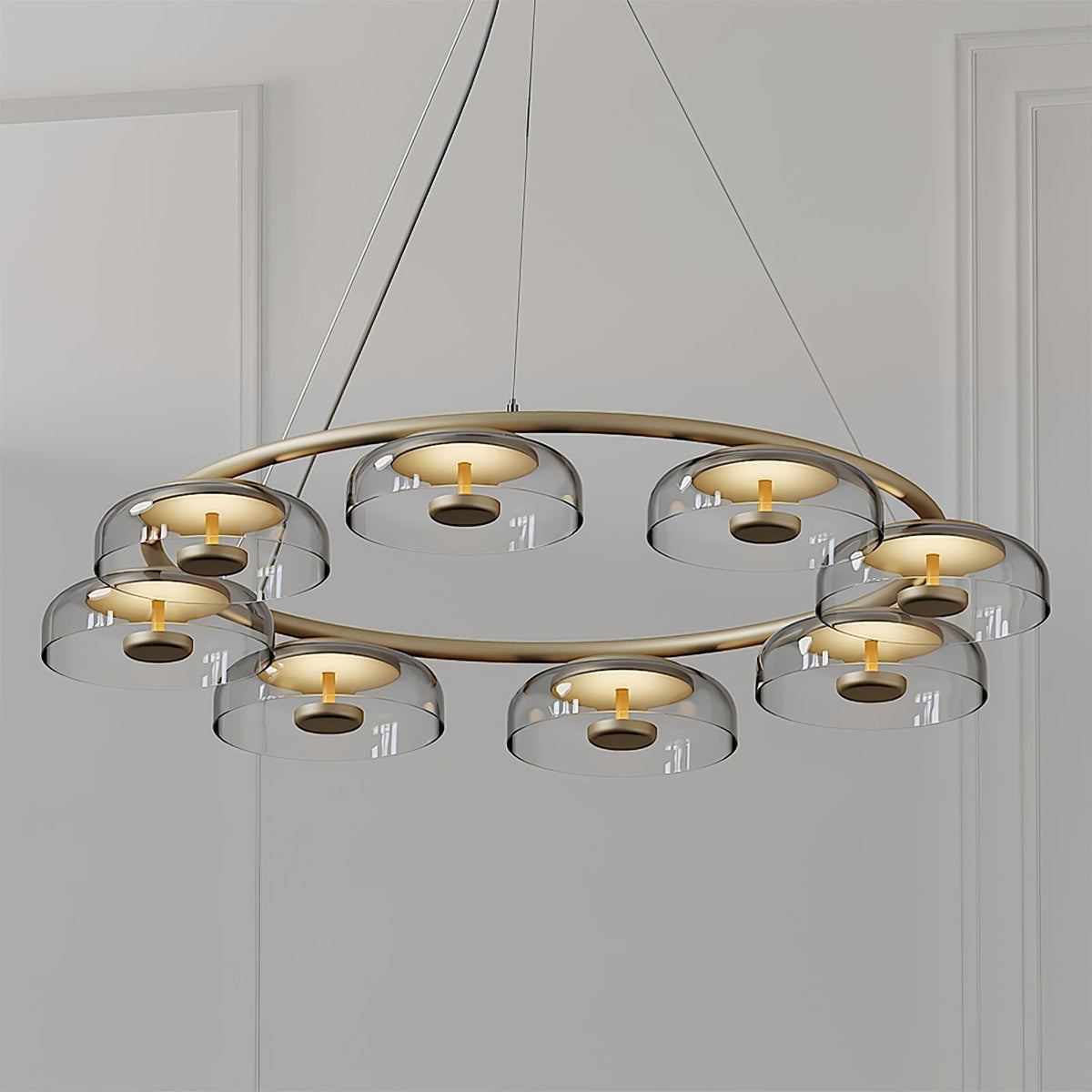 Aethera Lustre circulaire en verre