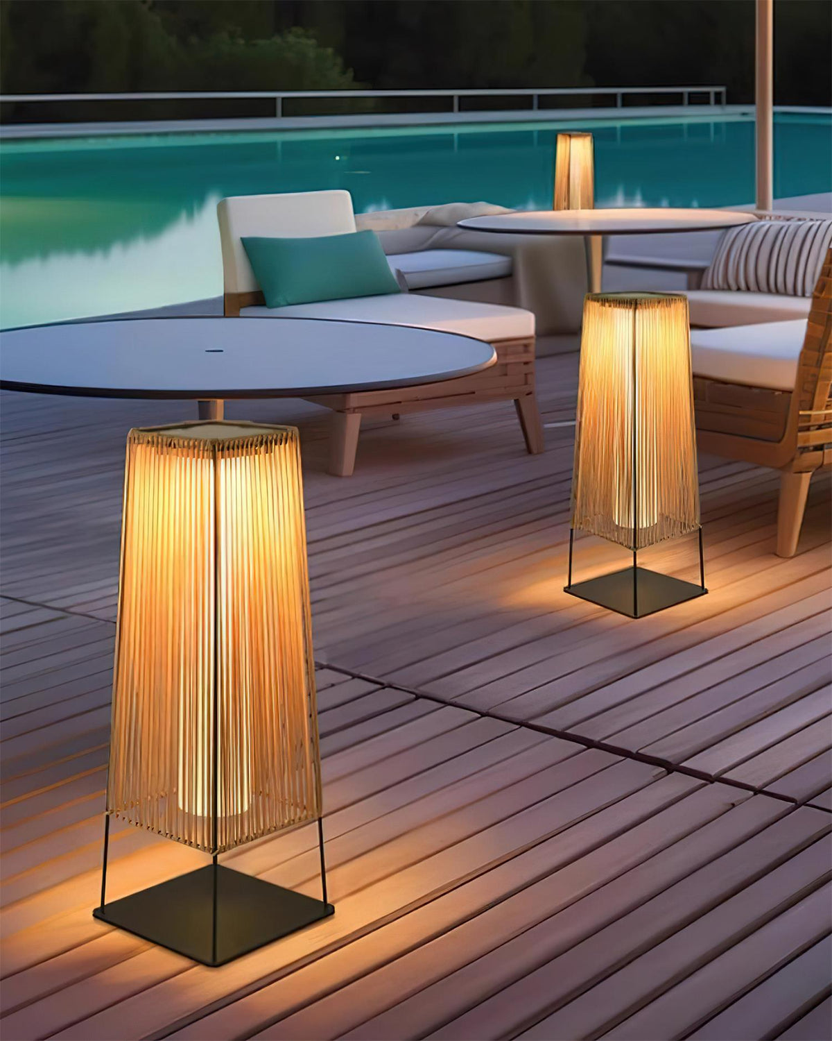 Erixenor Lampe de Poteau Extérieure à Lames Verticales-Cielum