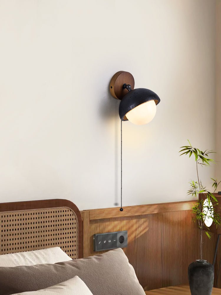 Serenaria Globe Noir Travertin Applique Murale Pivotante