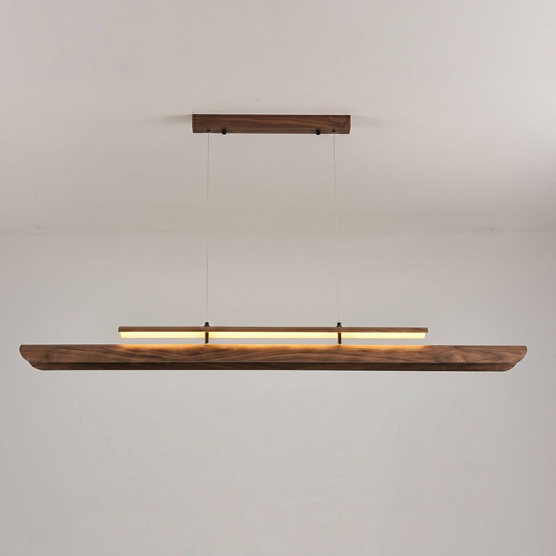 Dimensional drawing of the 180cm Sora Linear Chandelier.