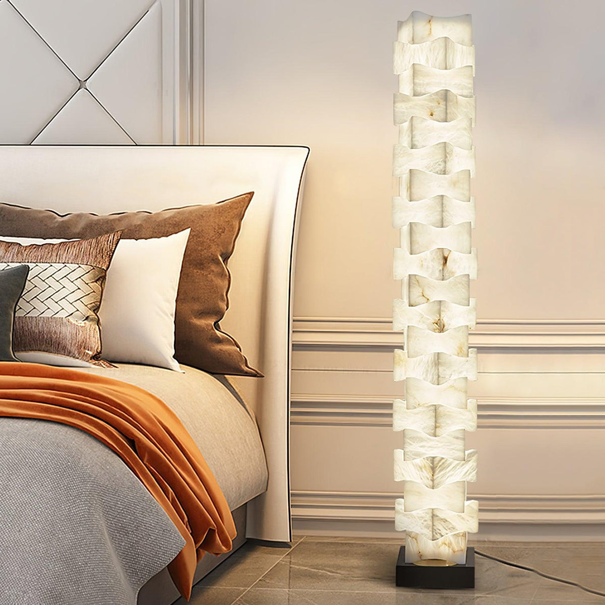 Sostix Lampadaire en Albâtre