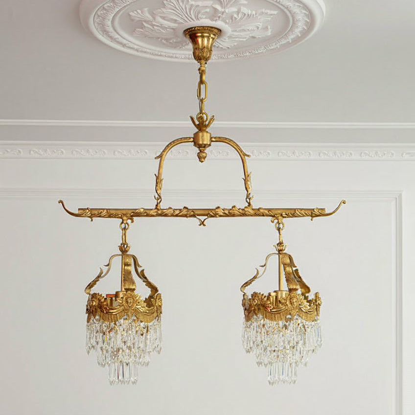 Seraphelion Suspension en Cristal Stainé Linéaire