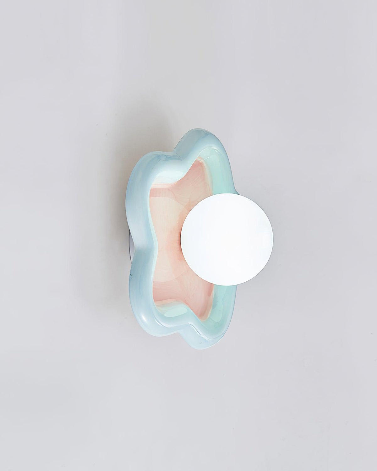 Petani Pink Yellow Flower Wall Light-Neutral Decor