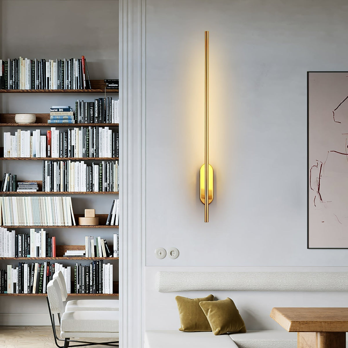 Vrysl Applique Murale avec Prise Fixe Minimaliste