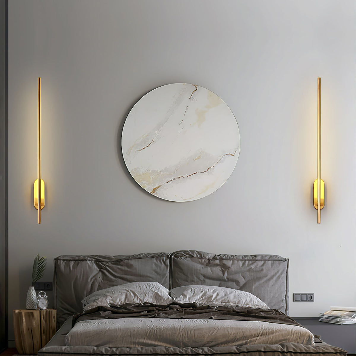 Vrysl Applique Murale avec Prise Fixe Minimaliste