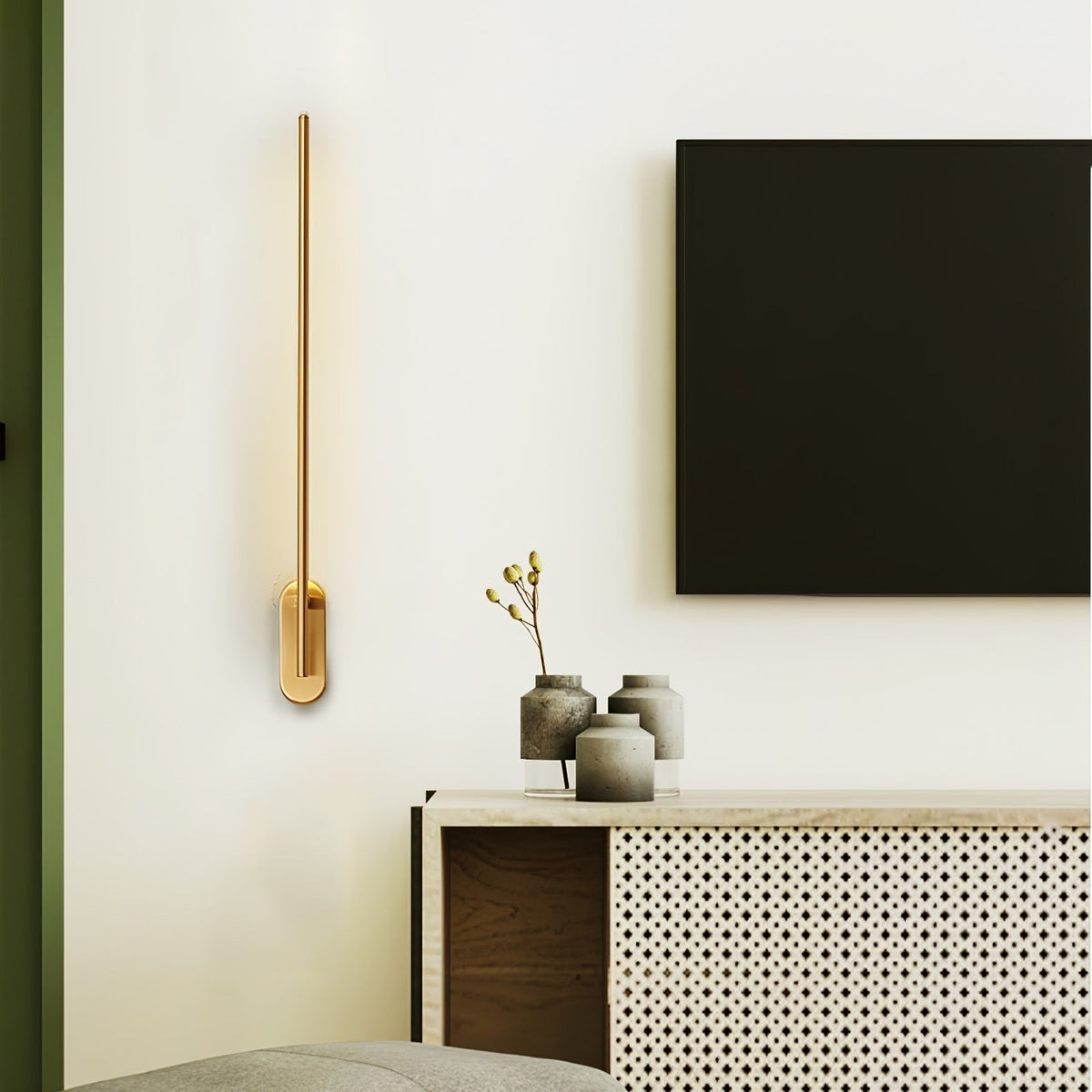 Vrysl Applique Murale avec Prise Fixe Minimaliste