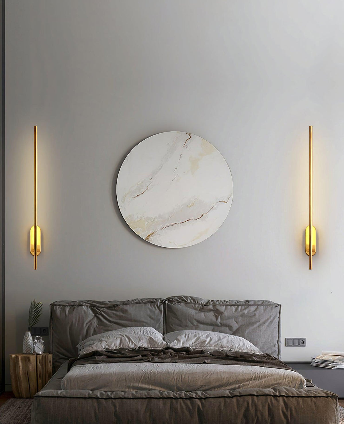 Vrysl Applique Murale avec Prise Fixe Minimaliste