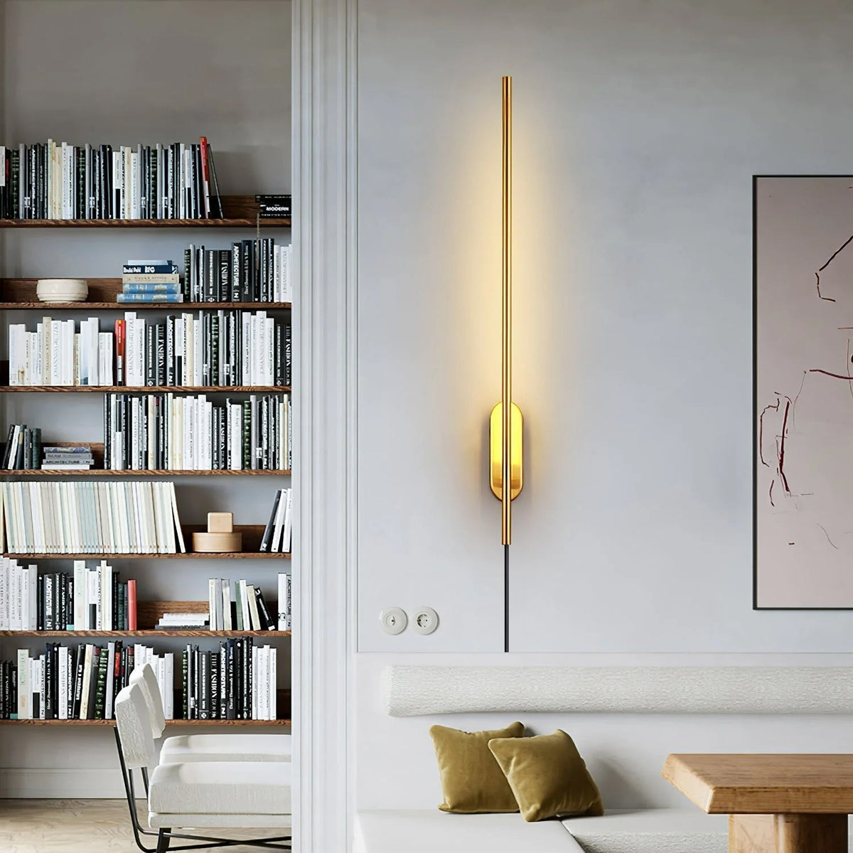 Vrysl Applique Murale avec Prise Fixe Minimaliste