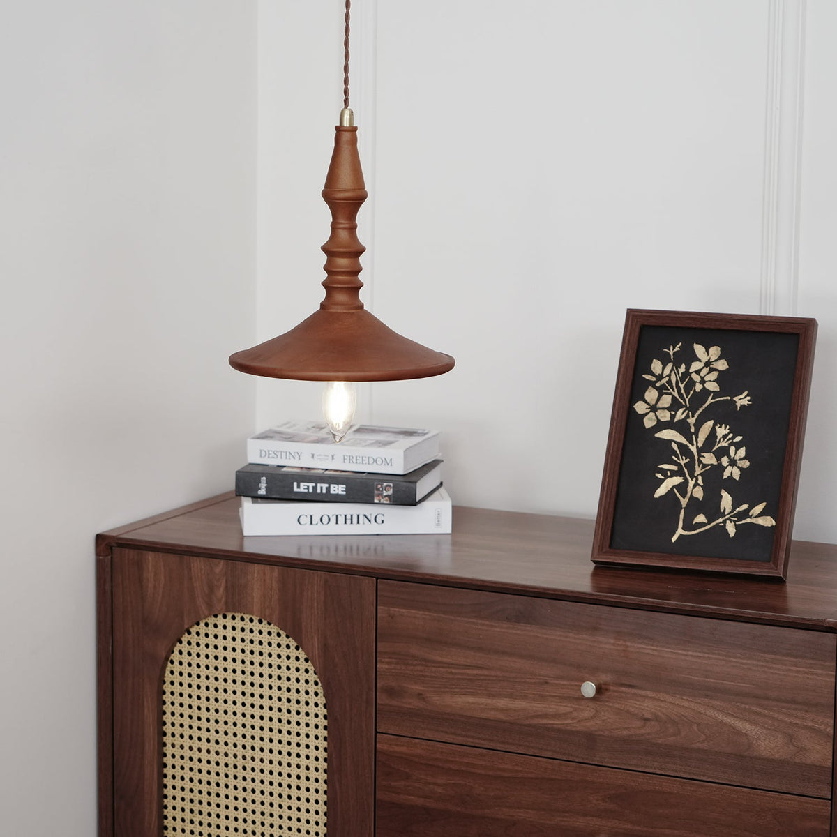 Iraeiel Ancien Minimaliste Bois Suspension
