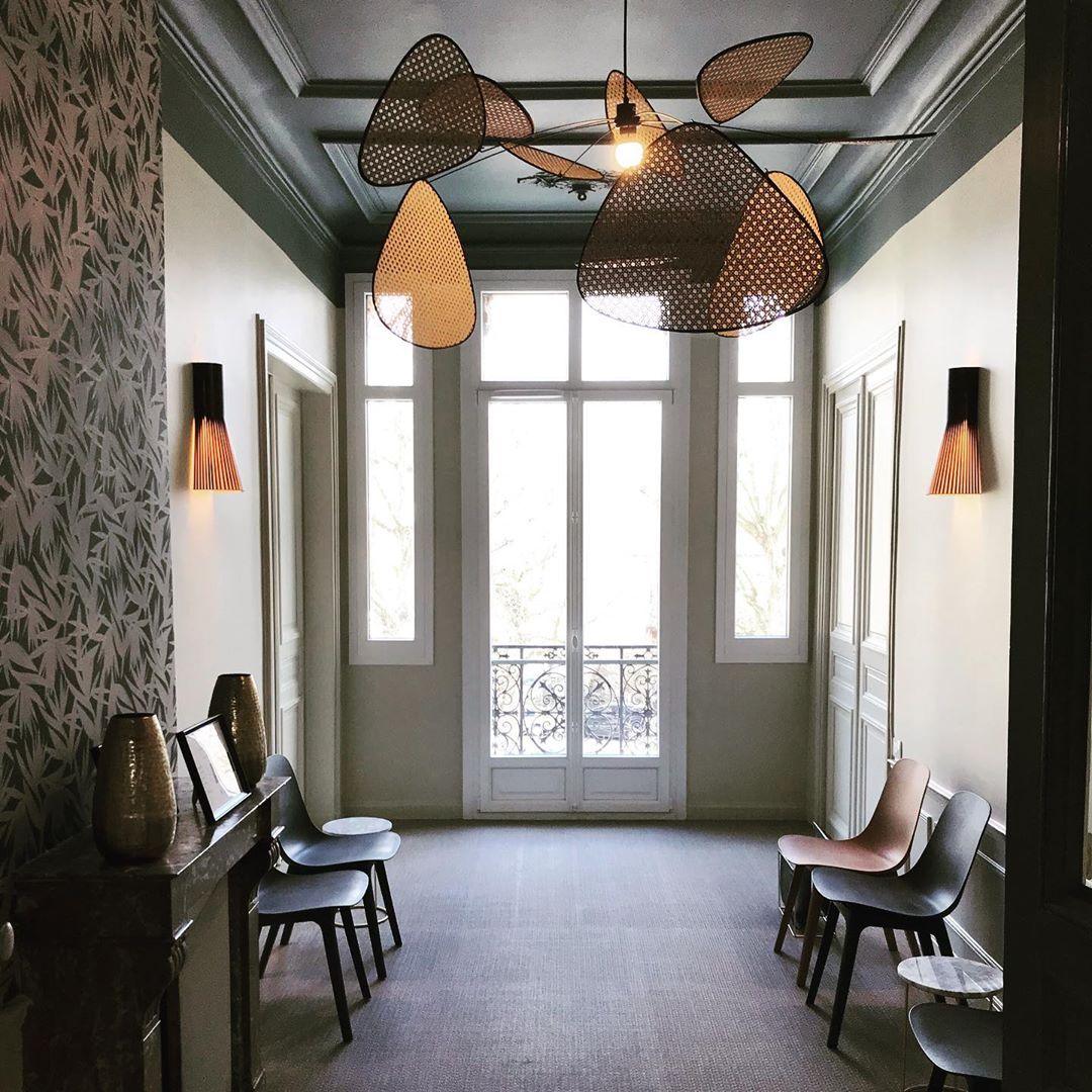 Lostel Lustre Écran Cannage Suspension Rétro-Cielum