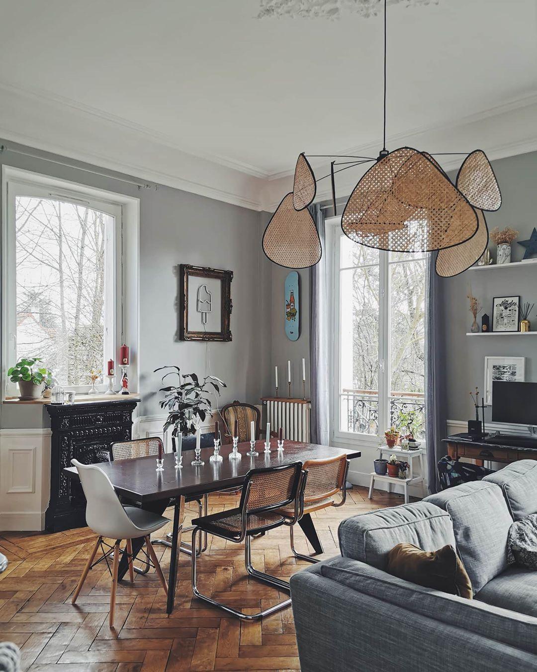 Lostel Lustre Écran Cannage Suspension Rétro-Cielum