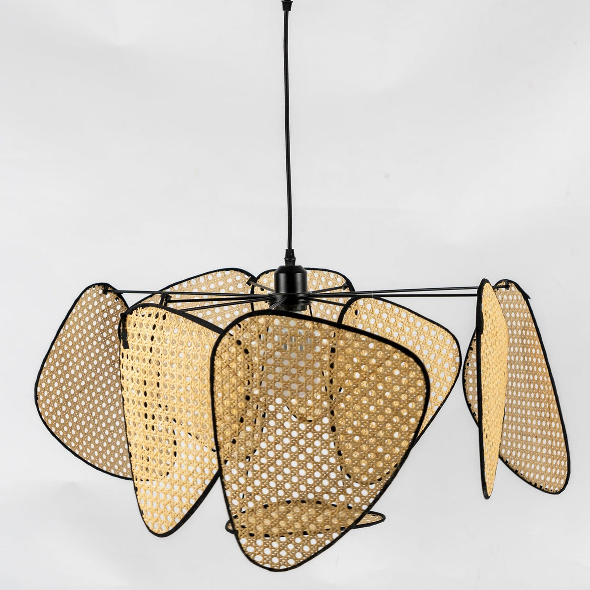 Lostel Lustre Écran Cannage Suspension Rétro-Cielum