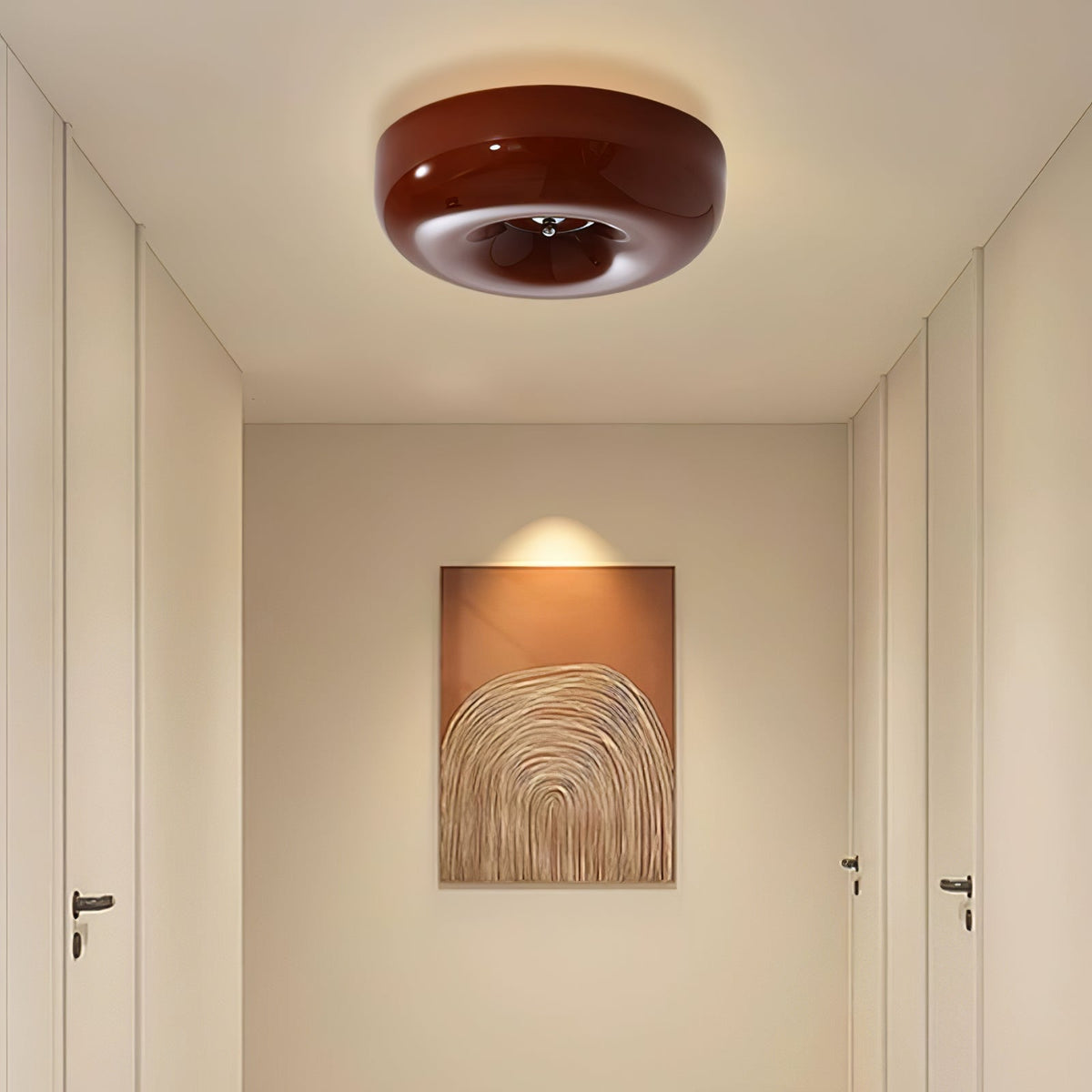 Amin Plafonnier Moderne en Verre Tourbillonnant-Cielum