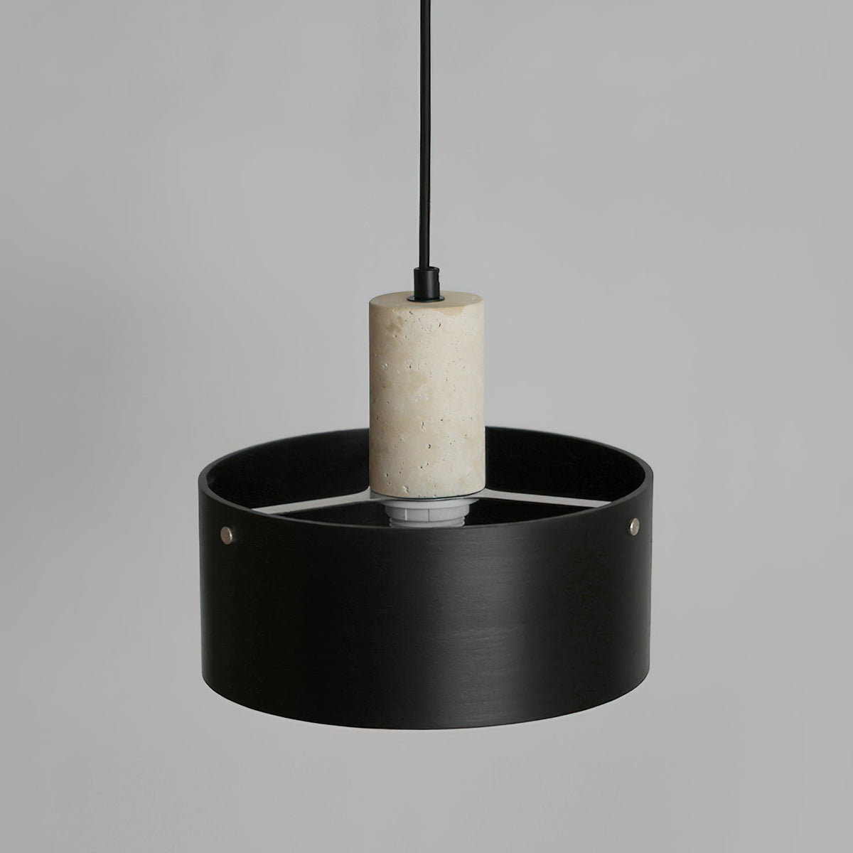 Interior view of the Tako Pendant Lamp showing the E26/E27 bulb base.