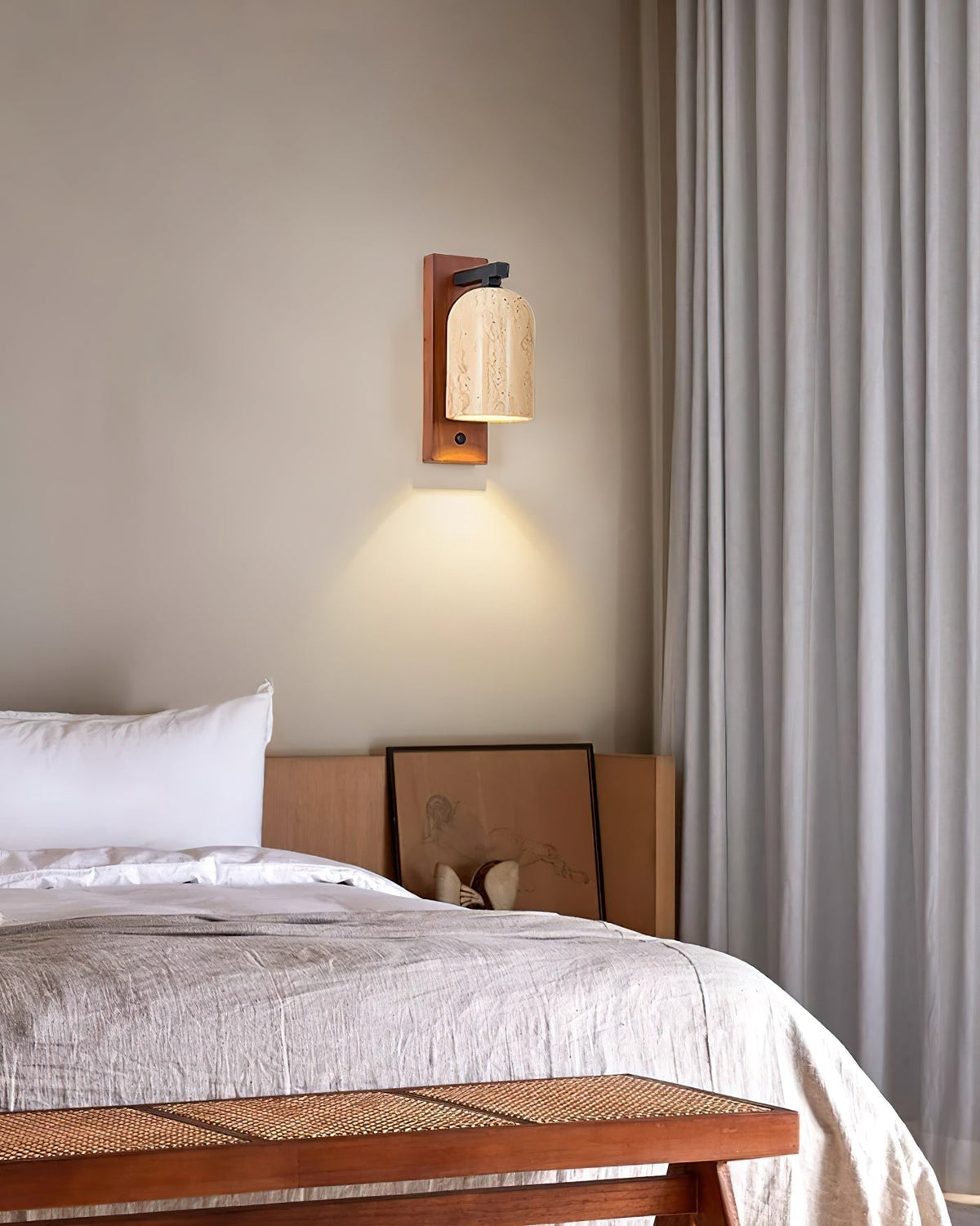 Cole Wall Light Travertine-Neutral Decor