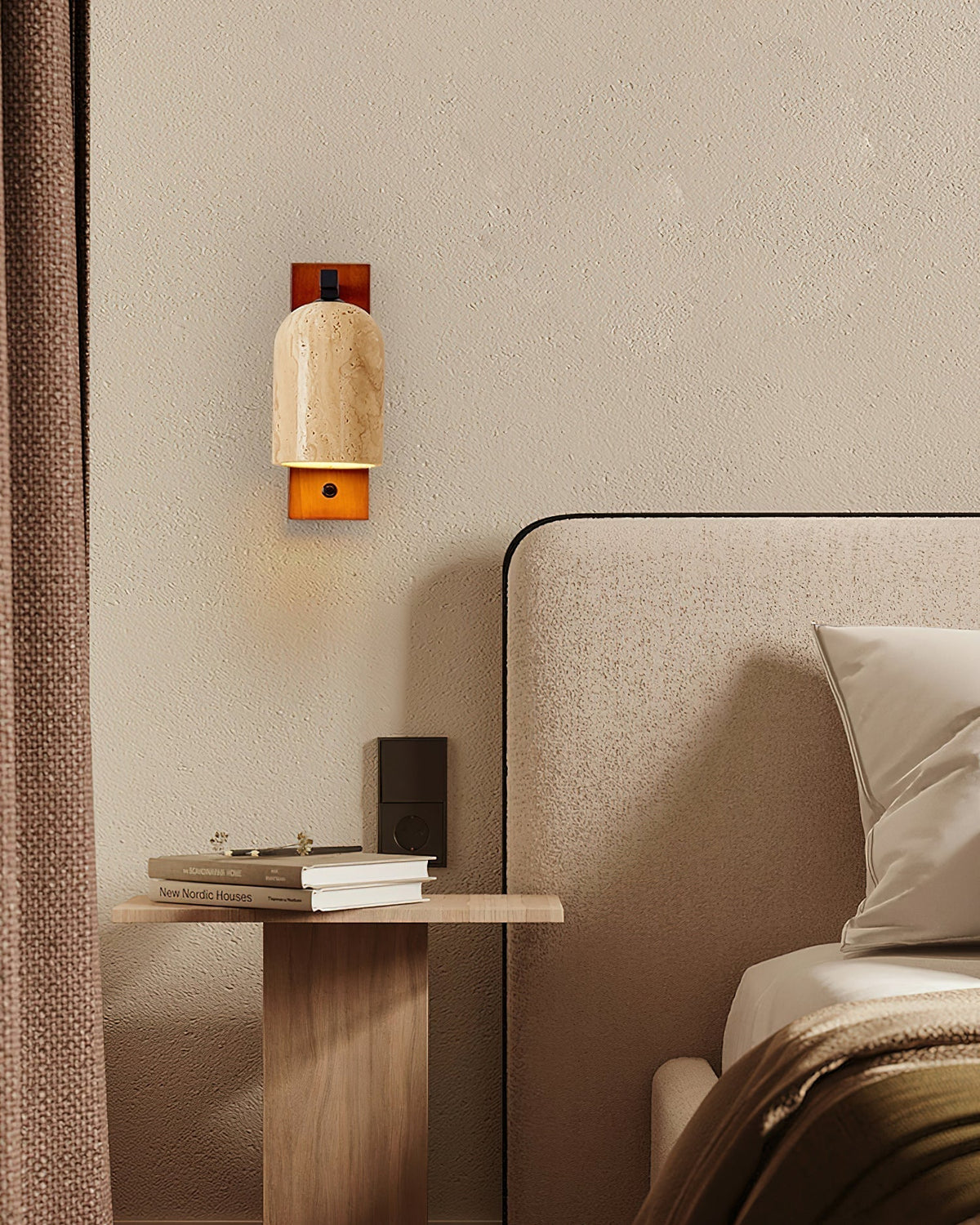 Cole Wall Light Travertine-Neutral Decor