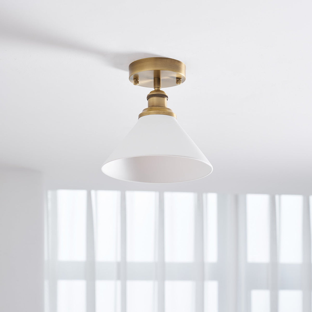 Aureleon Plafonnier en Laiton Design Minimaliste
