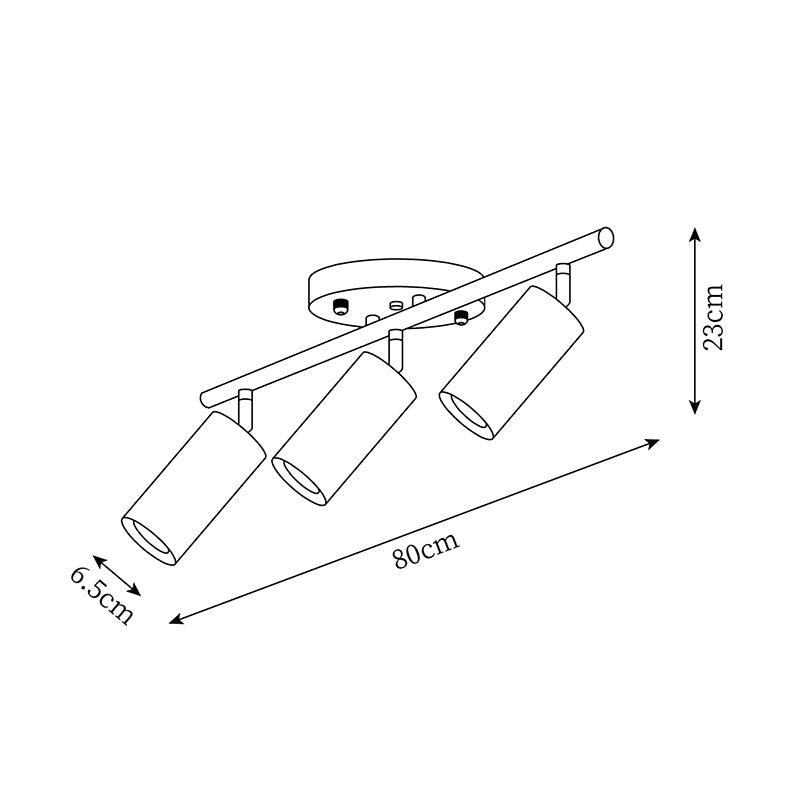 Kovonex Plafonnier sur Rail en Bois-Cielum