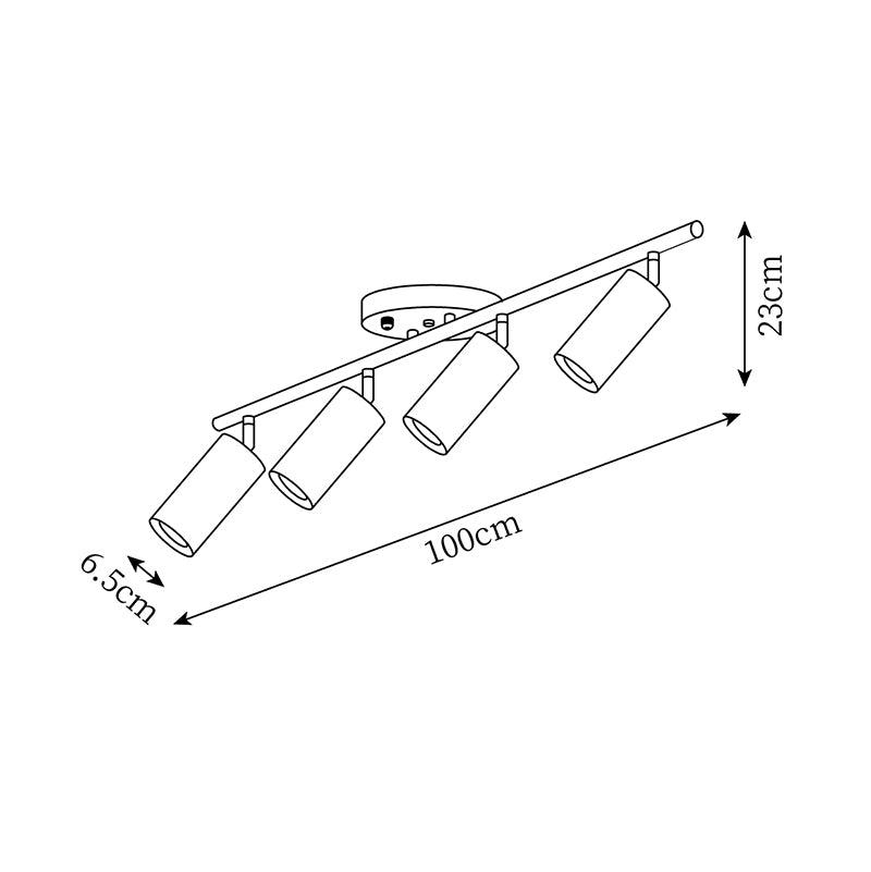 Kovonex Plafonnier sur Rail en Bois-Cielum