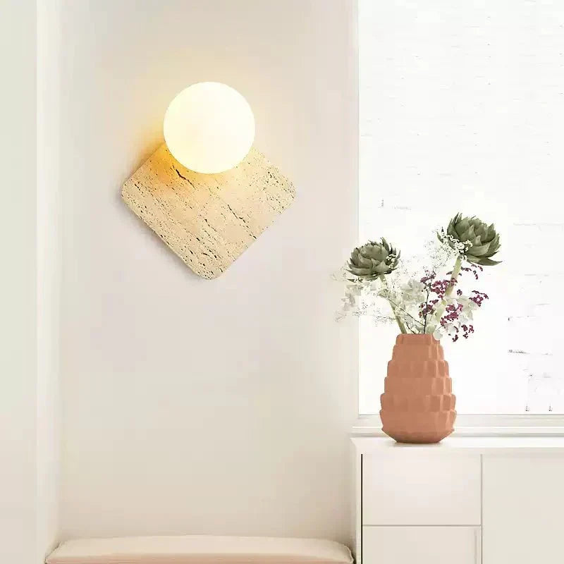 Pia Applique Murale en Bois Elmwood Globe