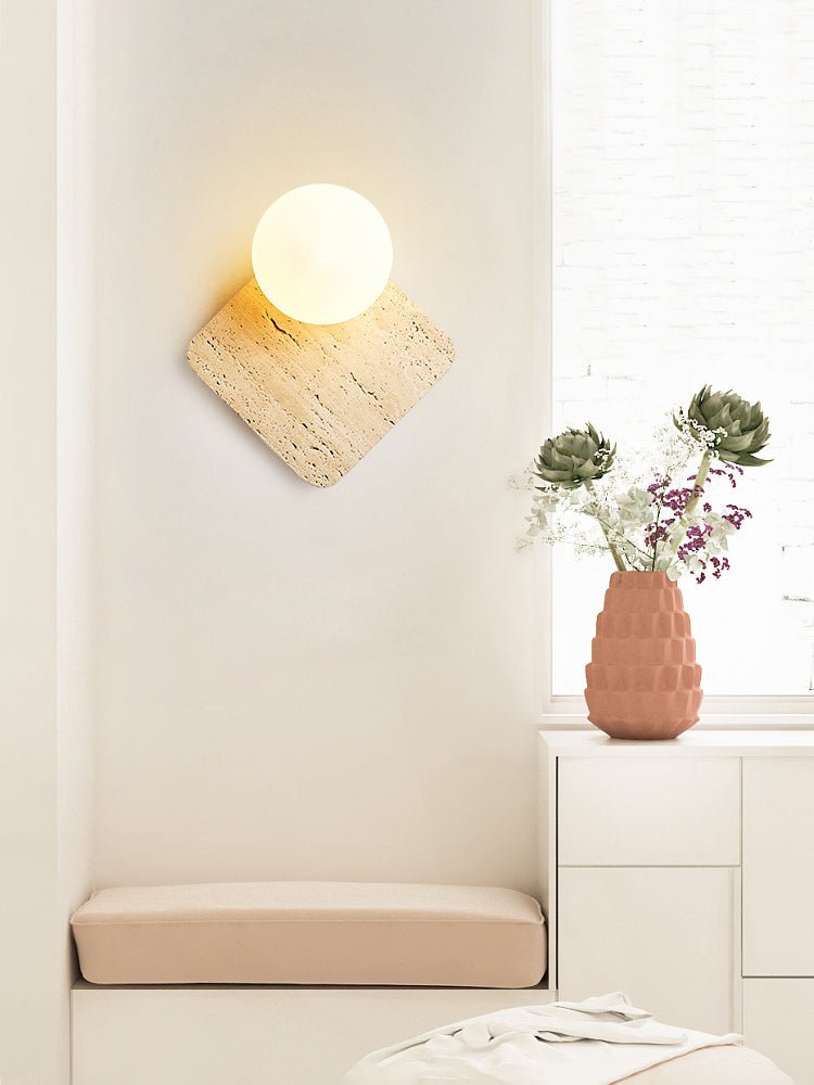 Pia Applique Murale en Bois Elmwood Globe