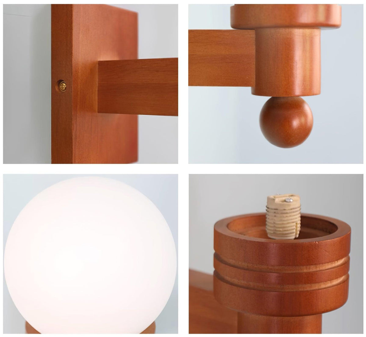 Beam Solid Wood Wall Lamp-Neutral Decor